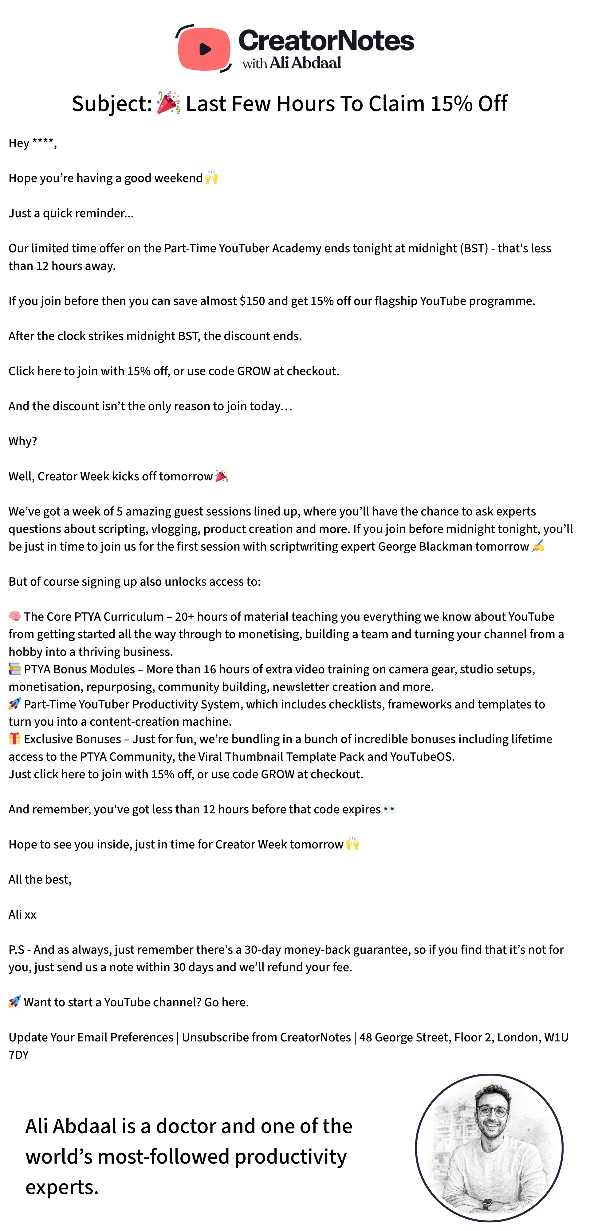 Newsletter Example